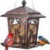 Kingsyard Metal Bird Feeder for Outdoor Hanging - Unique Design Wild Bird Hopper