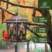 Kingsyard Metal Bird Feeder for Outdoor Hanging - Unique Design Wild Bird Hopper