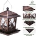 Kingsyard Metal Bird Feeder for Outdoor Hanging - Unique Design Wild Bird Hopper