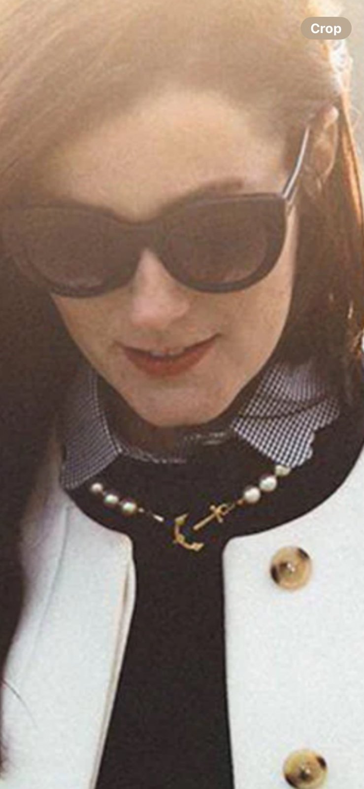 Kiel James Patrick Pearl Anchor Necklace