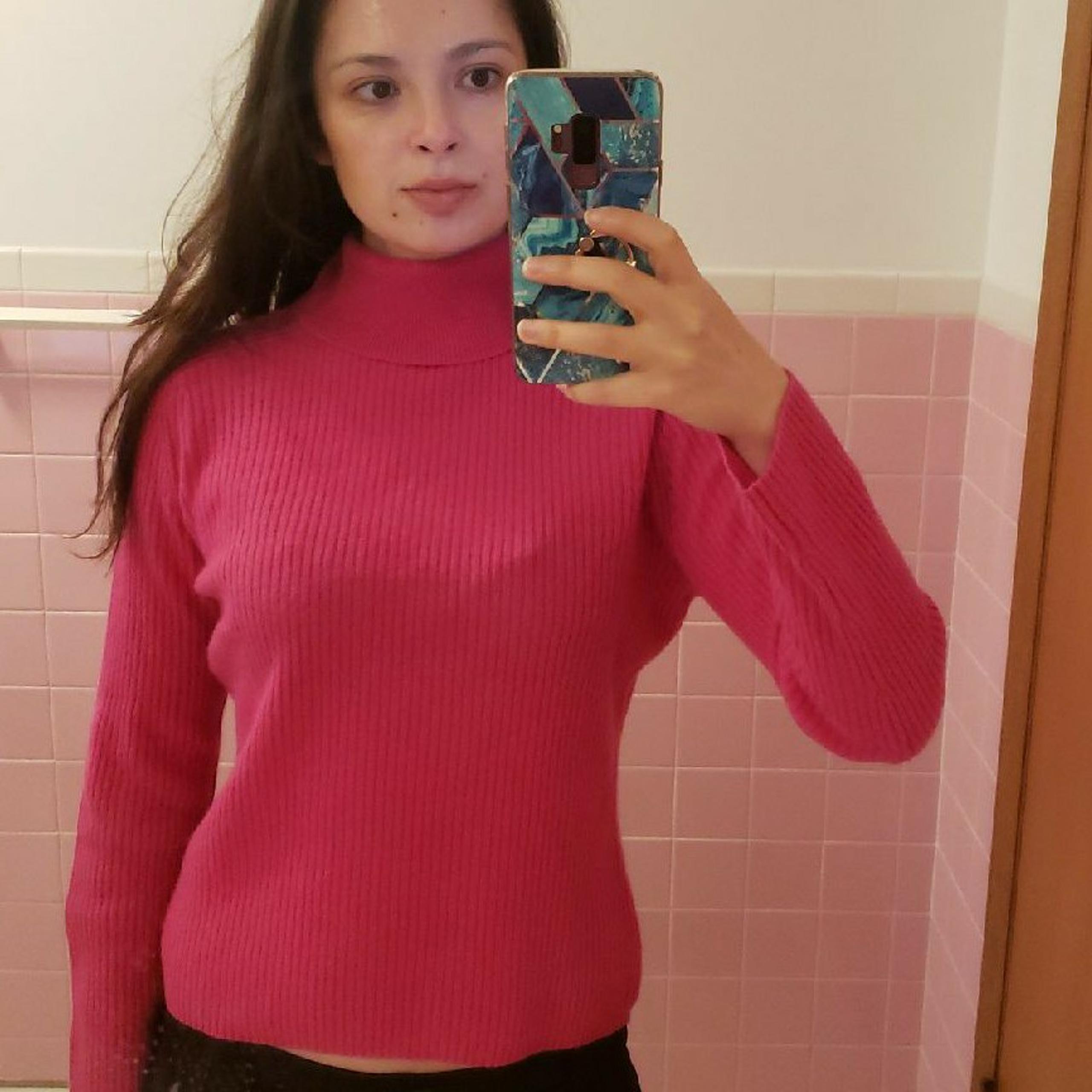 Merona Cashmere Pink Turtleneck Size M