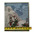 Finished Framed Needlepoint Church Flowers Vintage Golden Frame