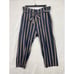 The Great Striped Drawstring Pants Sz 2 Blue Orange Striped Cotton Beach