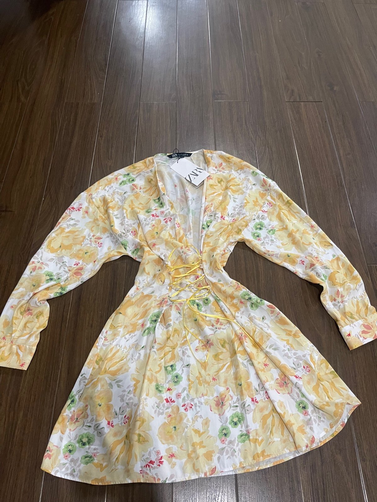 Zara long sleeve floral dress