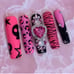 Press on nails // Draculaura