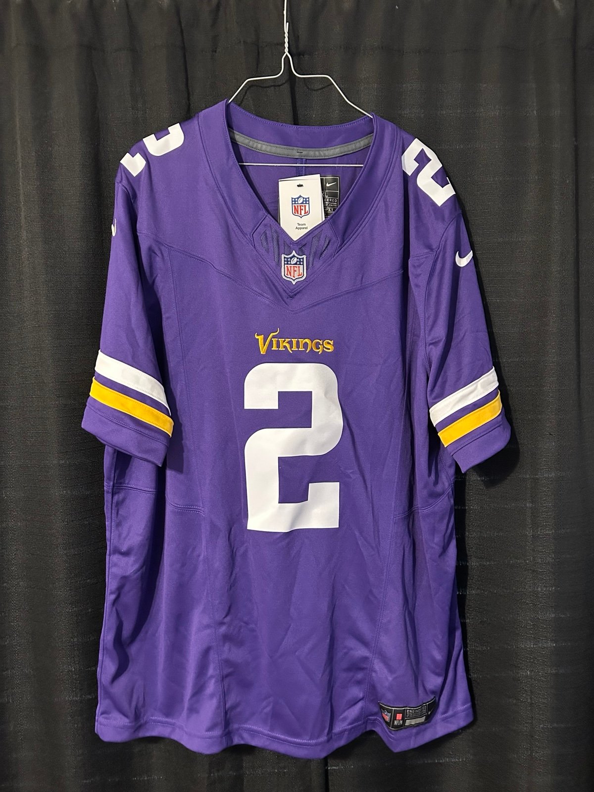 Nike Minnesota Vikings Justin Jefferson #2 Jersey