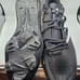 Adidas Adizero Afterburner 8 Metal Baseball Cleats Black White FZ4217 Mens 12.5