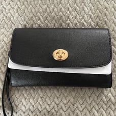 Coach Chain Crossbody Turnlock Wristlet Wallet