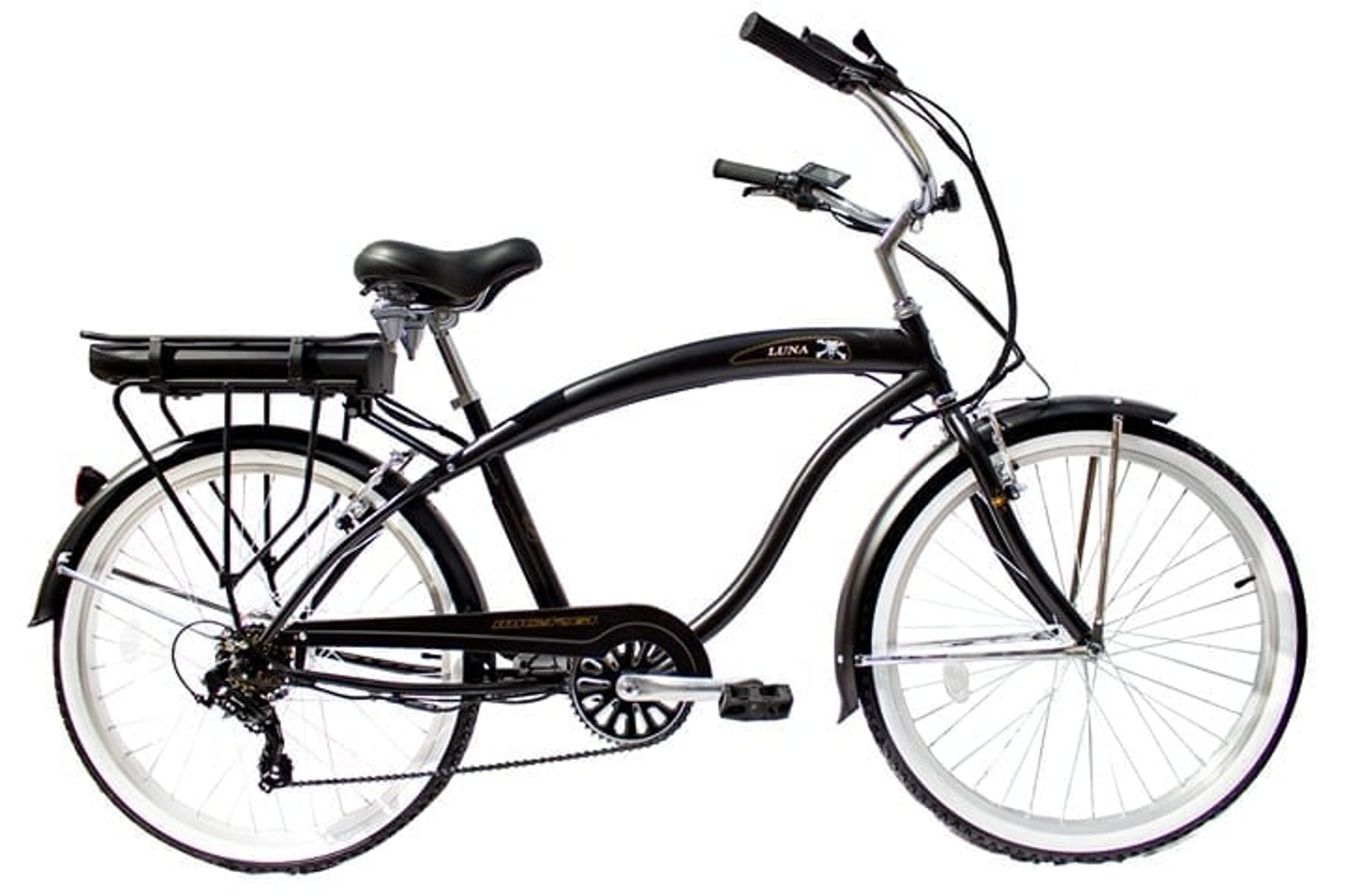 The Micargi Luna is a beach cruiser electric bike