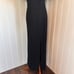 Vintage 80s/90s Black Feather Maxi Dress 12