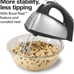 Stainless Steel Electric Snap On Storage Kitchen Mixing Bowl Whisk Hand Mixer