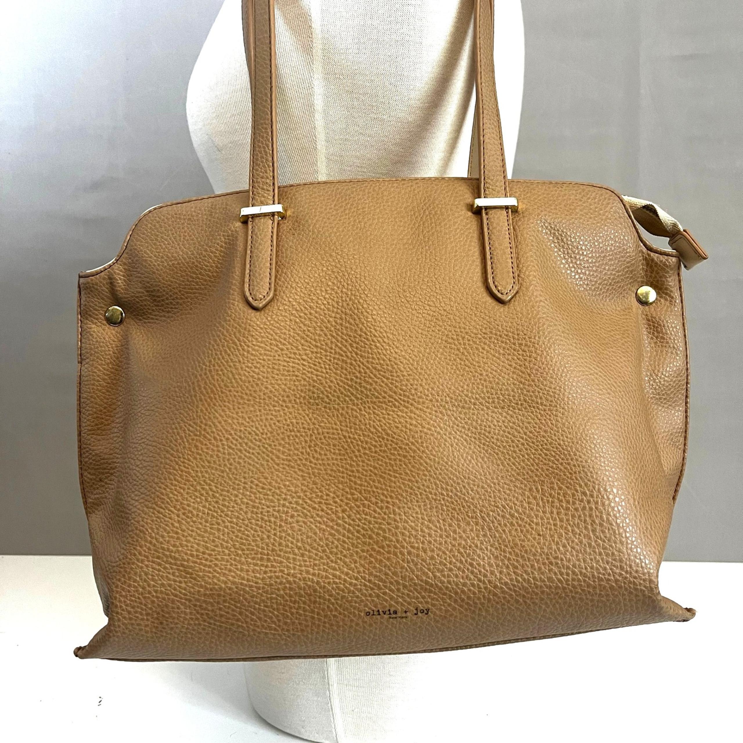 Olivia + Joy Tote Bag Purse Work Travel Shoulder Bag Faux Leather