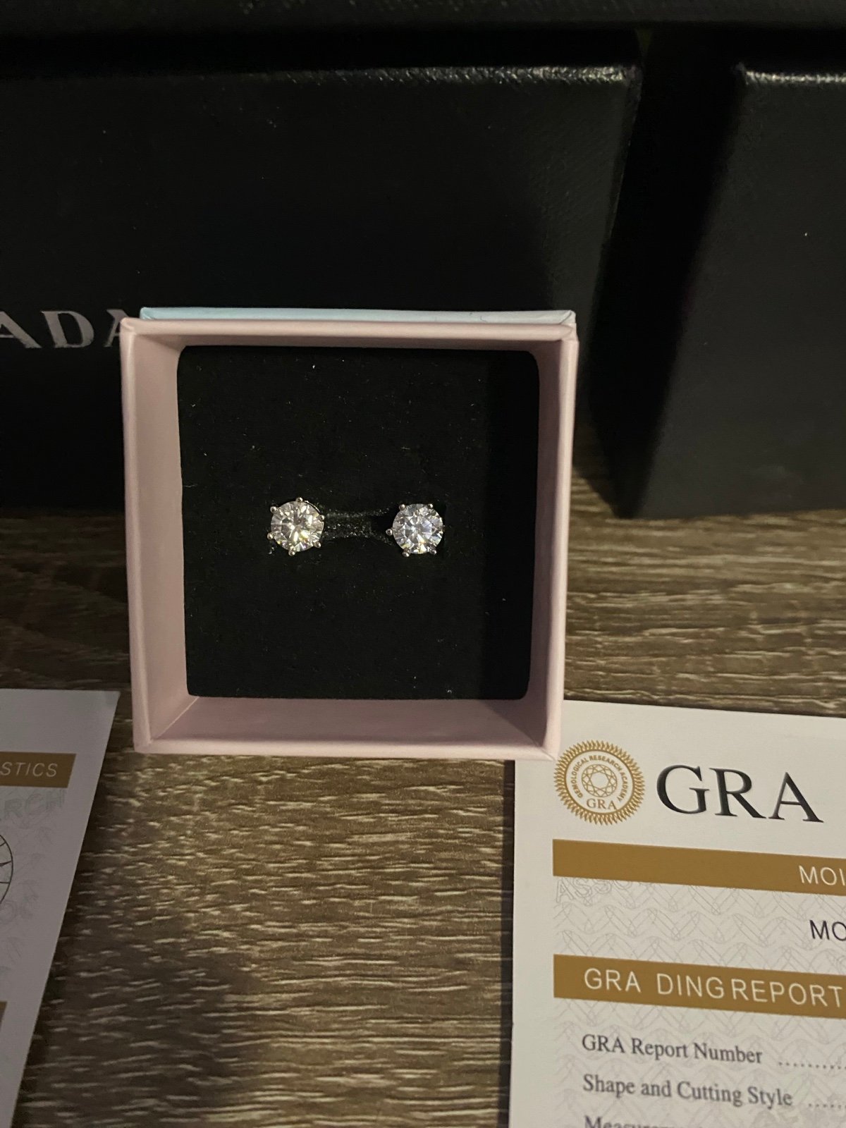 Magnetic diamond earrings