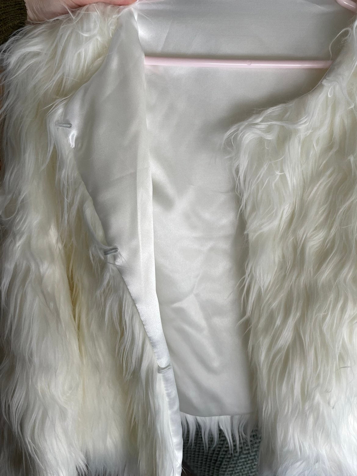 Chicwish white faux fur coat