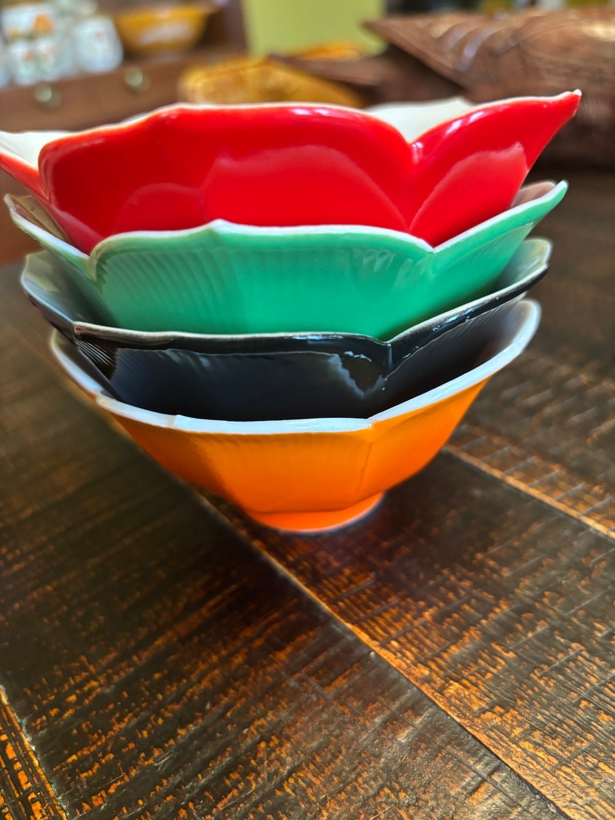 vintage lotus flower bowls