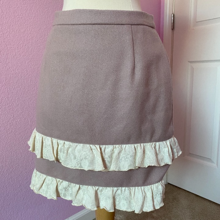 ank rouge - Lace Ruffle Skirt - new
