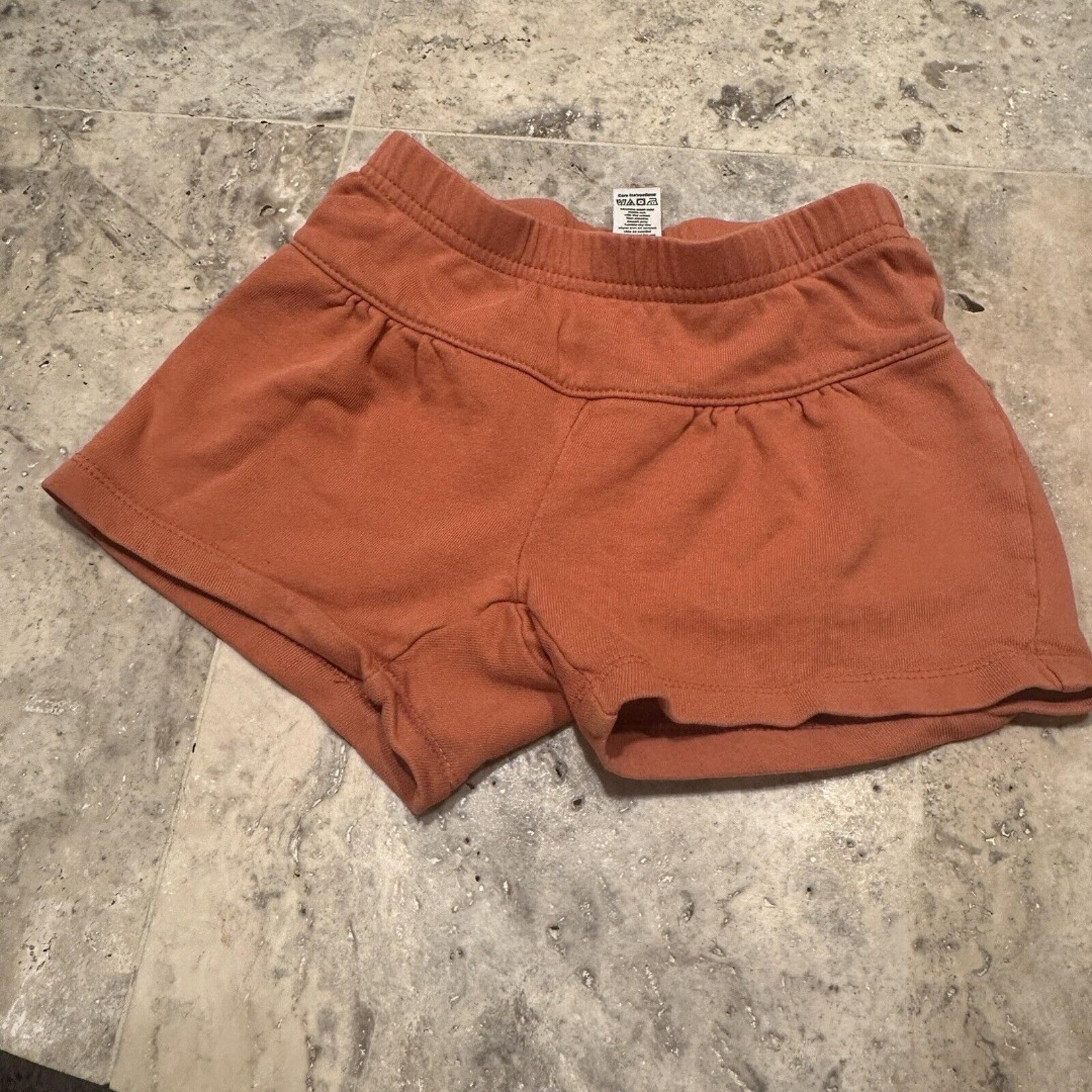 Tea Collection Orange Active Casual Shorts Size 4 Girls Boys Elastic Waist