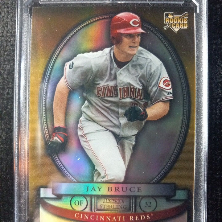 BIN-540 - 2008 Bowman Sterling Gold Refractor (Variation) Jay Bruce RC SSP! #/50