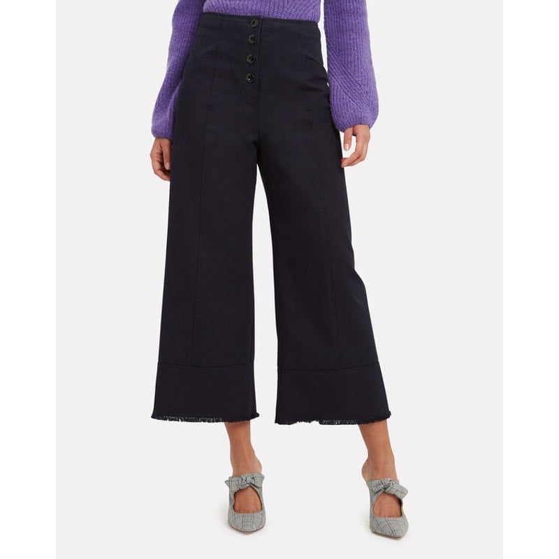 DAISY LIN Elegant Flare Velour Pants