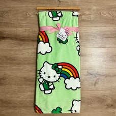 Hello Kitty St Patricks Day Blanket