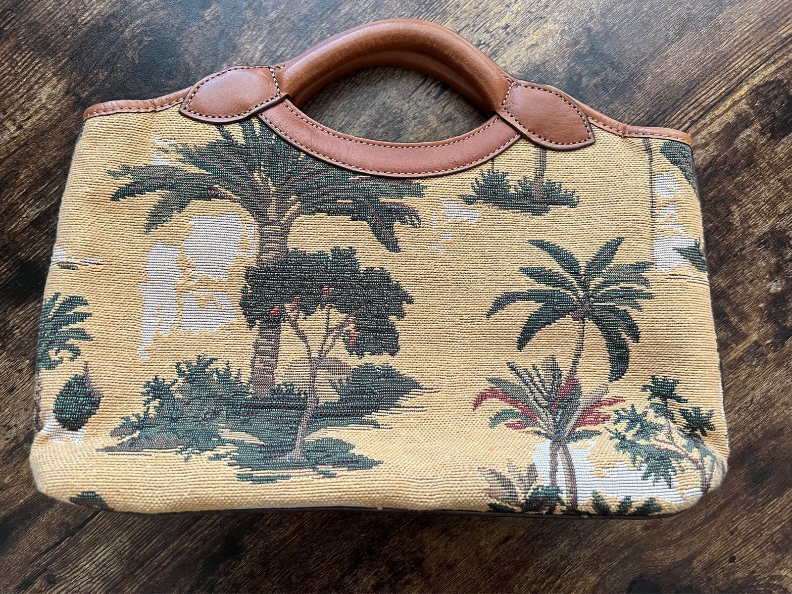 VINTAGE: Tommy Bahama tapestry clutch handbag