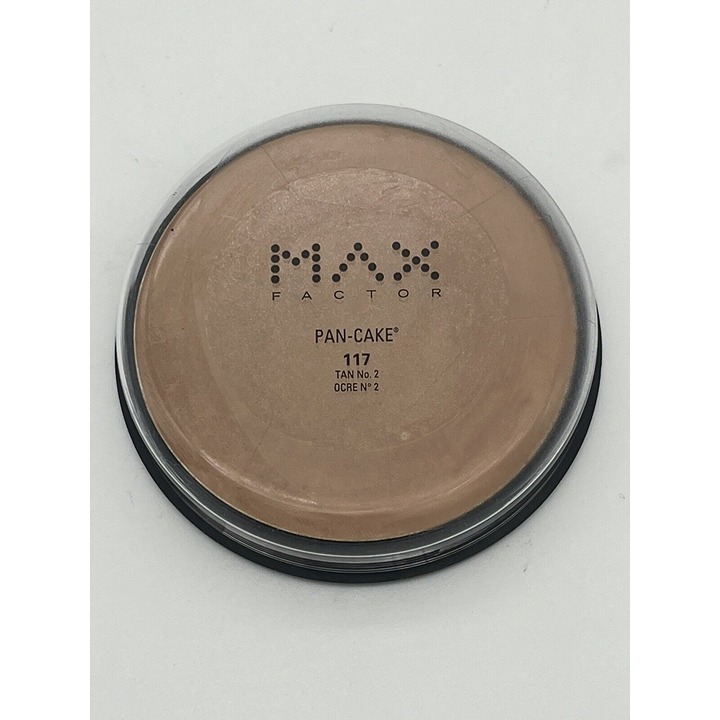 MAX Factor Pan-Cake Water Activated Makeup Foundation 117 Tan No. 2 49g / 1.7 oz