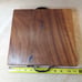 Handmade Black Walnut Charcuterie/Serving Tray w/ Lapis Lazuli Inlay