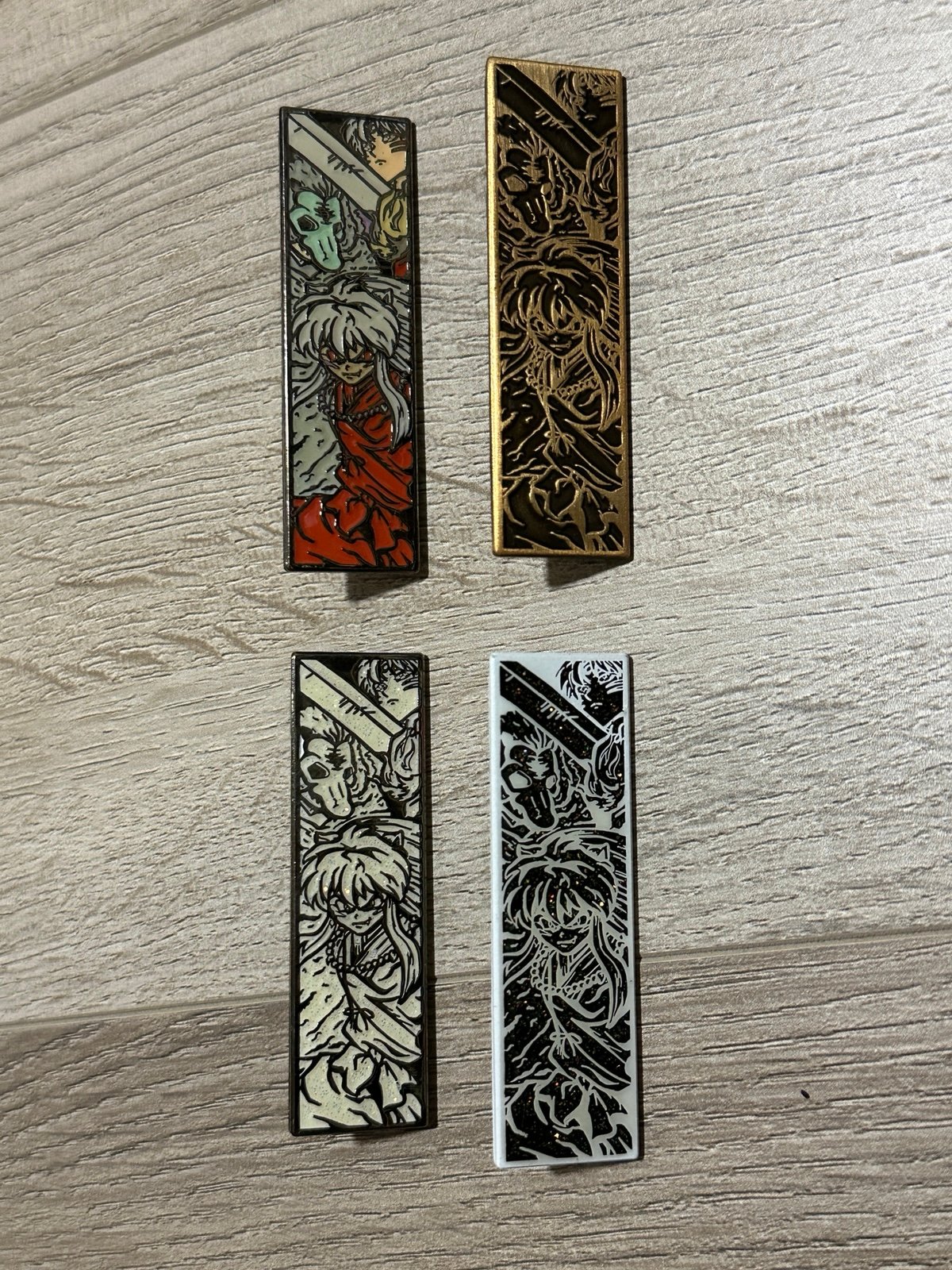 Inuyasha panel set RARE Blended Pins enamel pins