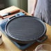 12.75 Thickened Cast Iron Round Reversible Grill Pan