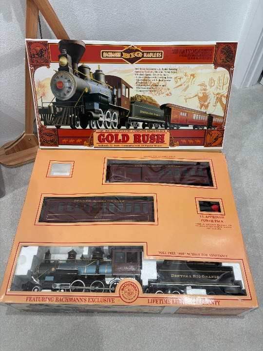 Vintage Bachmann's Big Hauler G Scale Train Set Gold Rush #90022