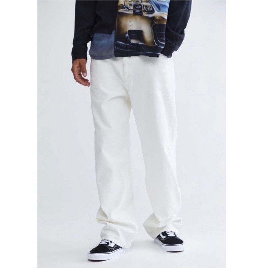 Urban Outfitters BDG Skate Fit Relaxed Jeans White Denim Skater Mens size 32 NWT