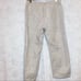 Ecru Linen Cotton Blend Tan Chambray Lined Crop Pants Size Large