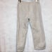 Ecru Linen Cotton Blend Tan Chambray Lined Crop Pants Size Large