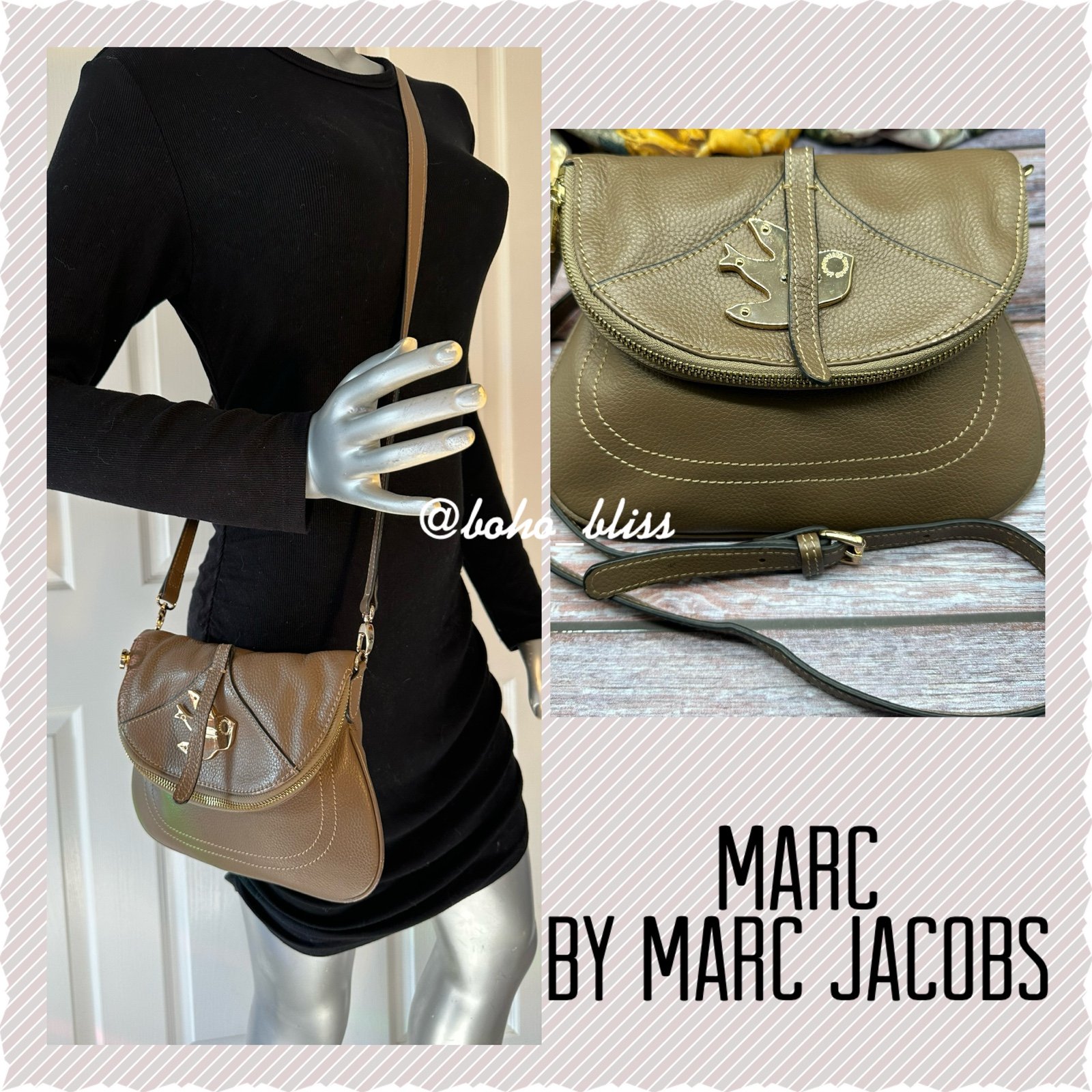 Marc by Marc Jacobs Brown Petal to the Metal Crossbody Bag EUC