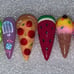 3D Junk Food Dessert Candy Charm Long Stiletto Press on Nails