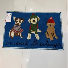 Christmas Holiday Dog Accent Rug Loloi