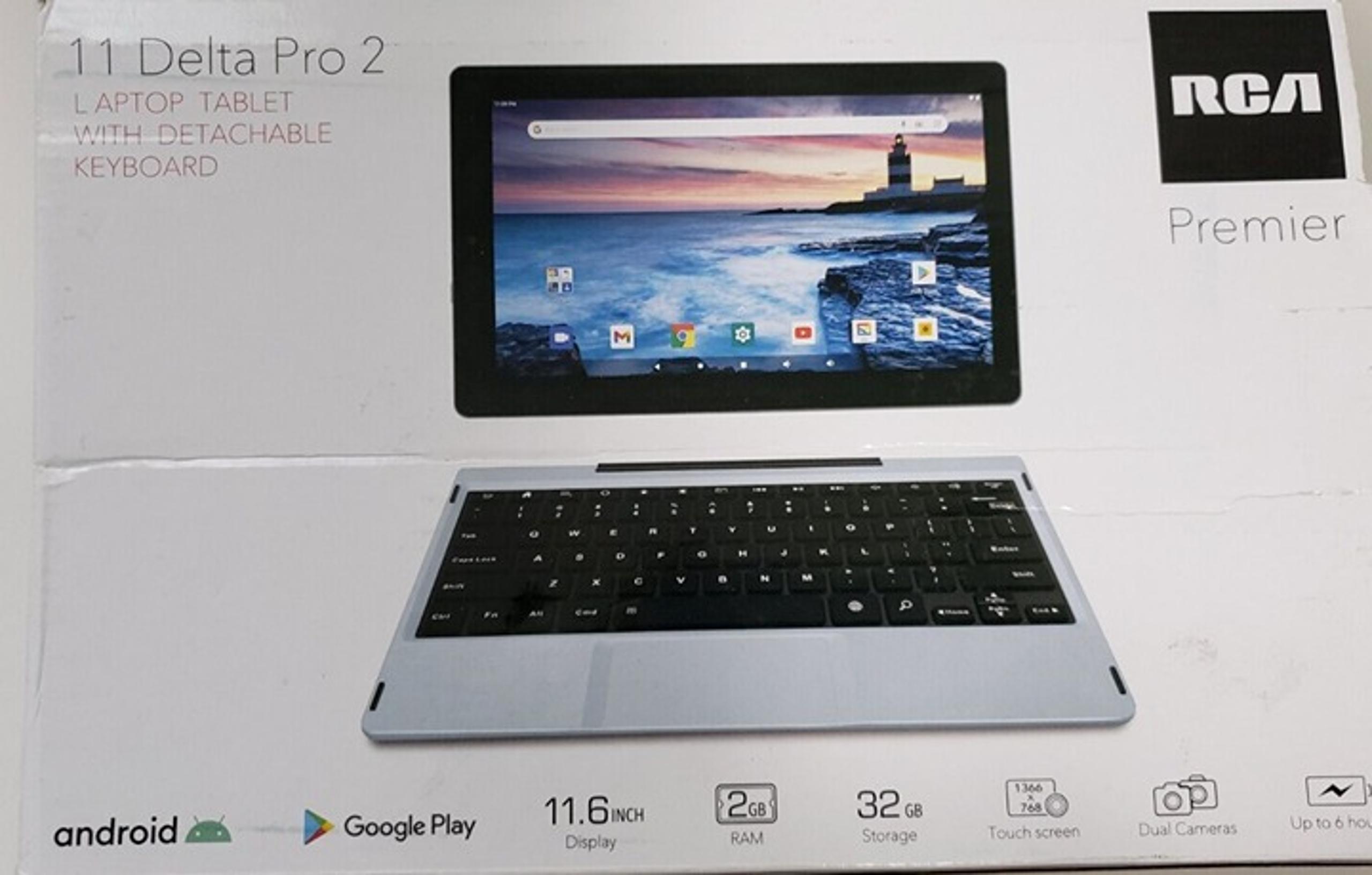 RCA 11 Delta Pro 2 32GB, Wi-Fi, 11.6in. Touch Screen Laptop/Tablet Detachable