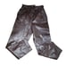 Vintage 80s Leather High Waisted Belted Pants Womens Size 40 EU Size M US Brown