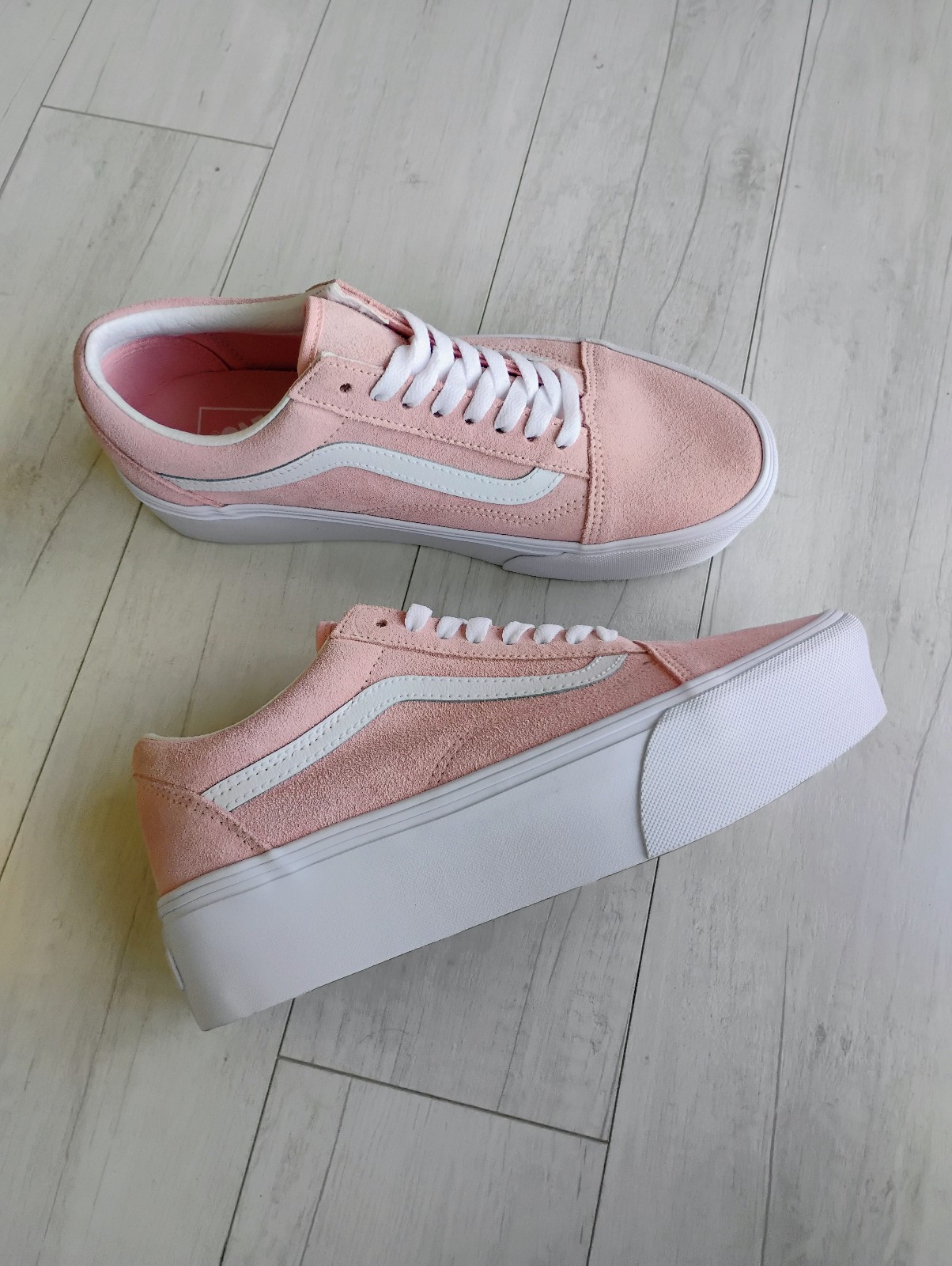 VANS NEW Suede Old Skool Stacked Platform Shoes