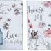 Kay Dee Kitchen Towel Set (2 pc) - Choose Joy & Live Simply Terry Hand Towels