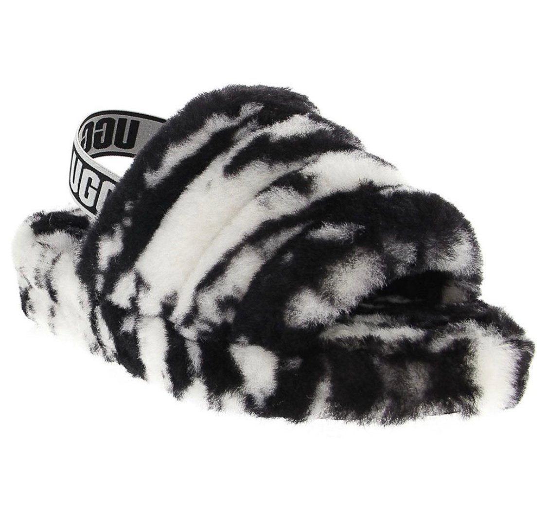 10 ugg bbw tie dye marble fluff yeah slipper shoe sandal