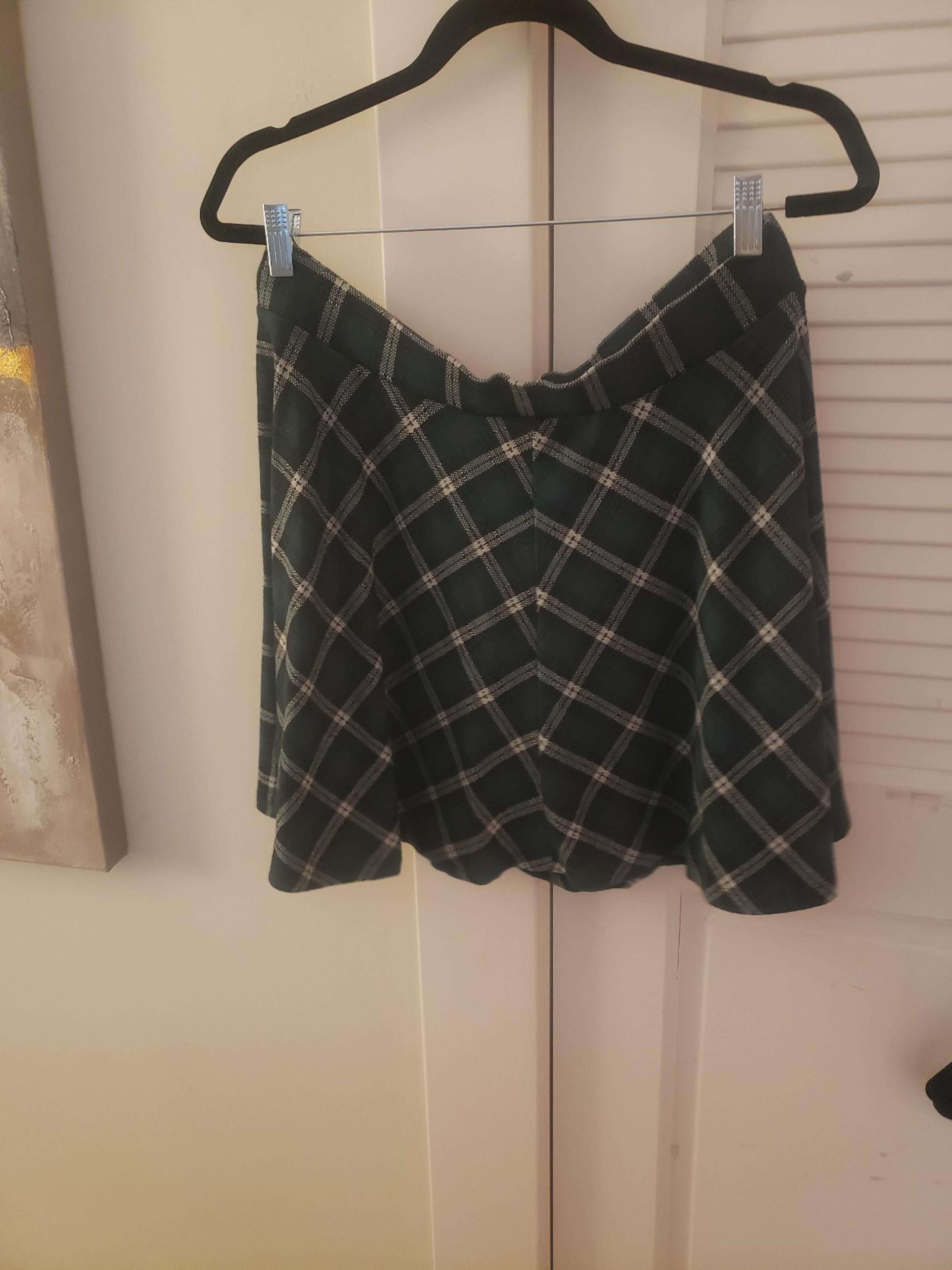 FRANCESCAS COLLECTIONS plaid mini skirt