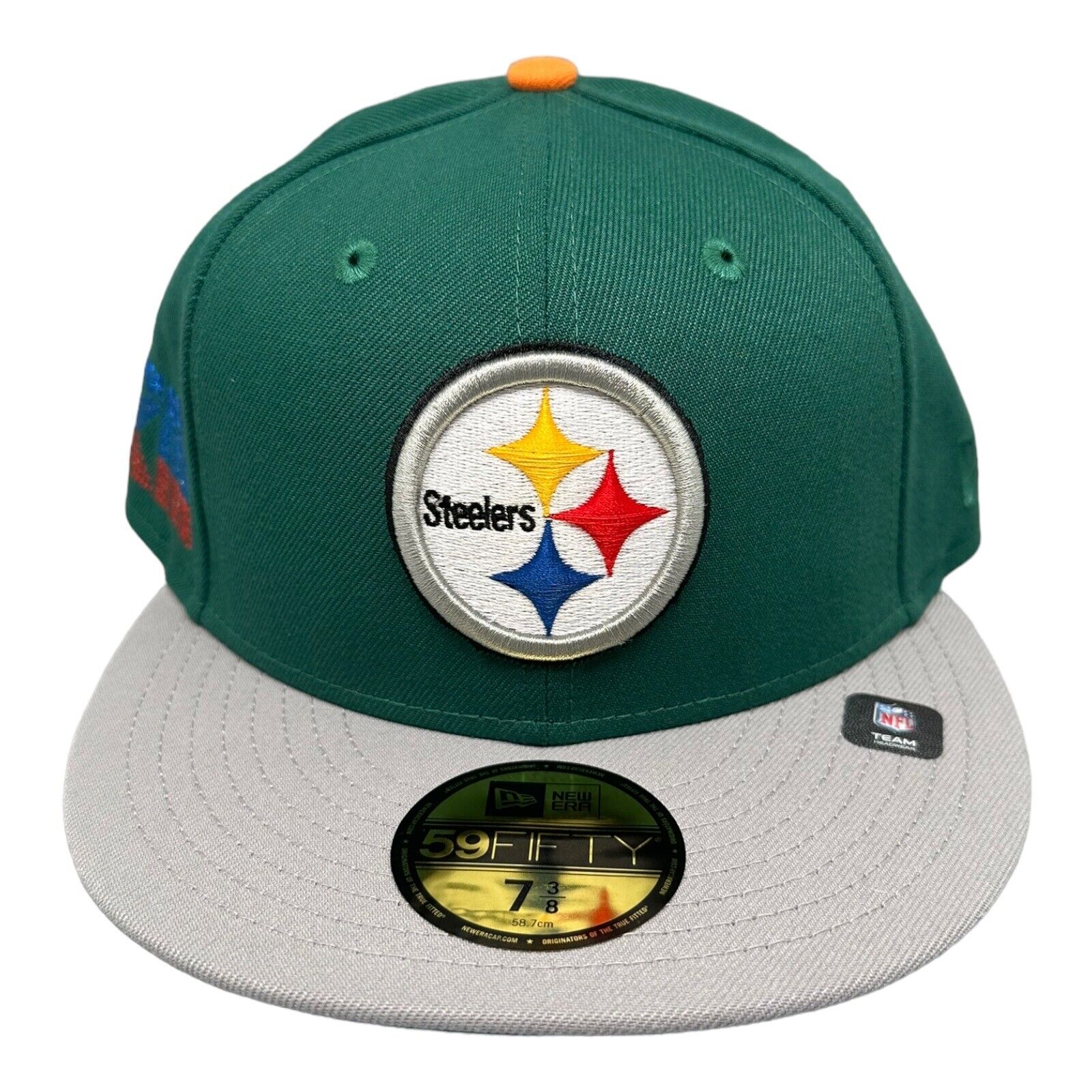 New Era Pittsburgh Steelers Electrolyte XIII SB 59Fifty Fitted Hat Size 7-3/8