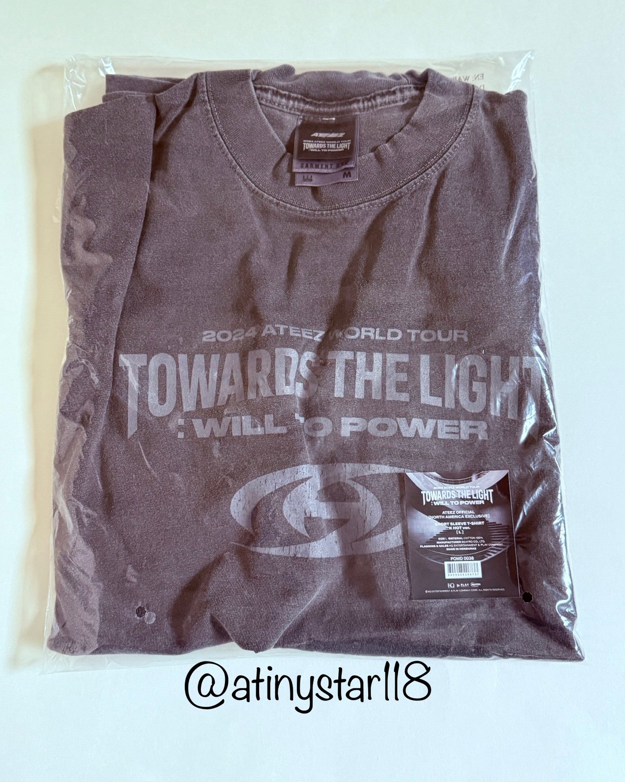 Ateez 2024 USA Tour K-Hot Chili Peppers T-shirt Official
