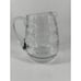 Pitcher Glass Bee Hive Ribbed Heavy Clear 7.5” T No-Spill Ice Glassware Party
