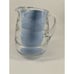 Pitcher Glass Bee Hive Ribbed Heavy Clear 7.5” T No-Spill Ice Glassware Party
