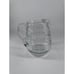 Pitcher Glass Bee Hive Ribbed Heavy Clear 7.5” T No-Spill Ice Glassware Party