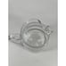 Pitcher Glass Bee Hive Ribbed Heavy Clear 7.5” T No-Spill Ice Glassware Party