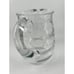Pitcher Glass Bee Hive Ribbed Heavy Clear 7.5” T No-Spill Ice Glassware Party