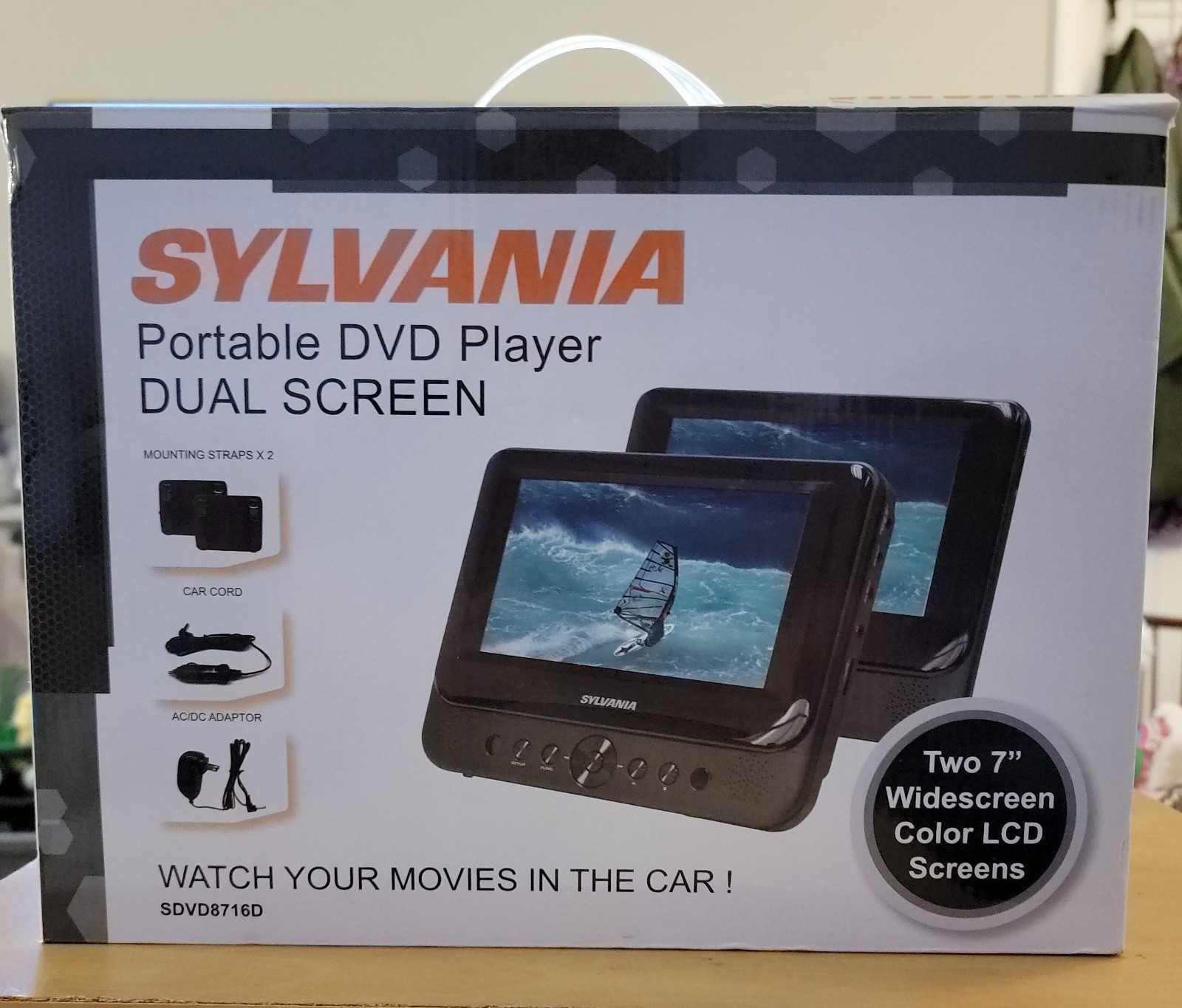 Sylvania Portable DVD Player Dual Screens